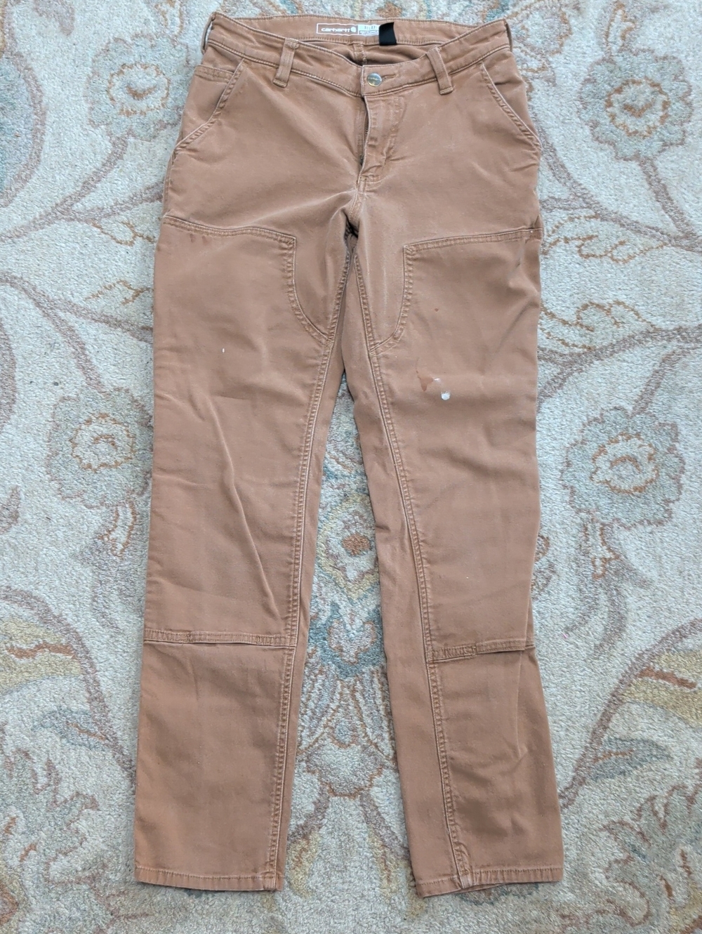 Carhartt Relaxed Fit Rugged Flex Brown Work Chore Cancas Pants